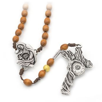 NATIONAL LIFE ROSARY - ITALIAN WOOD BEADS