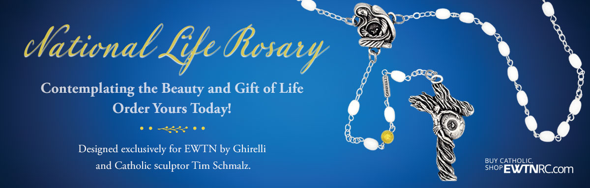 NATIONAL LIFE ROSARY - WHITE