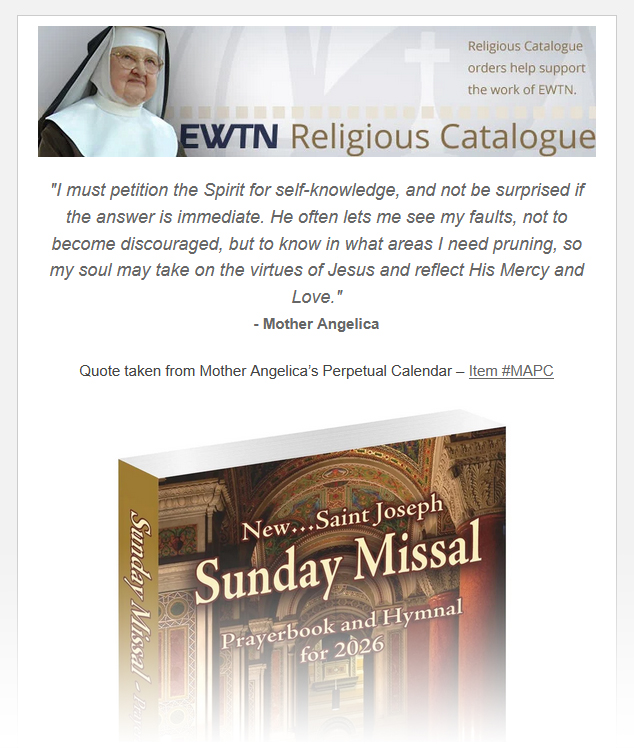 Don't forget to order your 2026 St. Joseph Sunday Missal