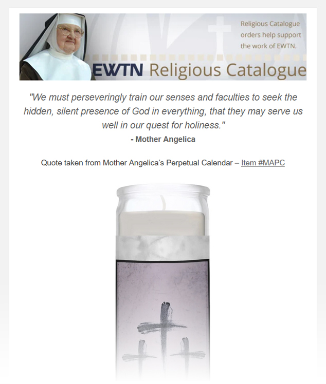EWTN Exclusive 3-Day Votive Candles
