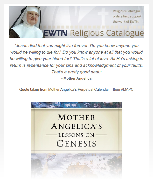 Happy Birthday Mother Angelica (April 20th)