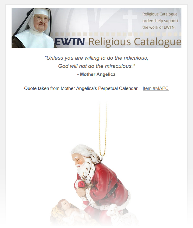 More Christmas savings at EWTNRC!