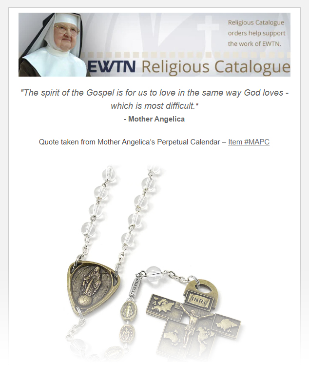 Only available at EWTNRC!
