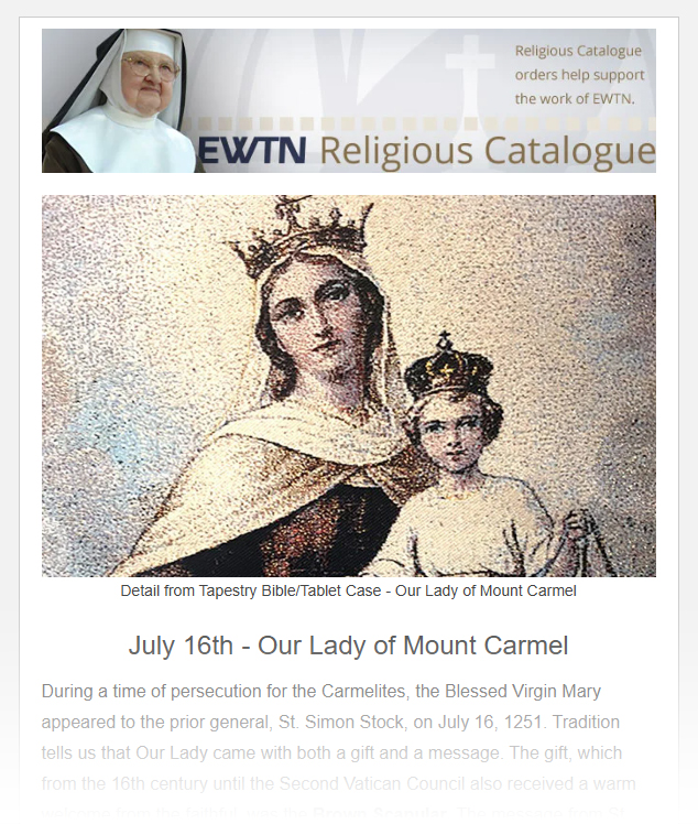 Our Lady of Mount Carmel - Pray for us!
