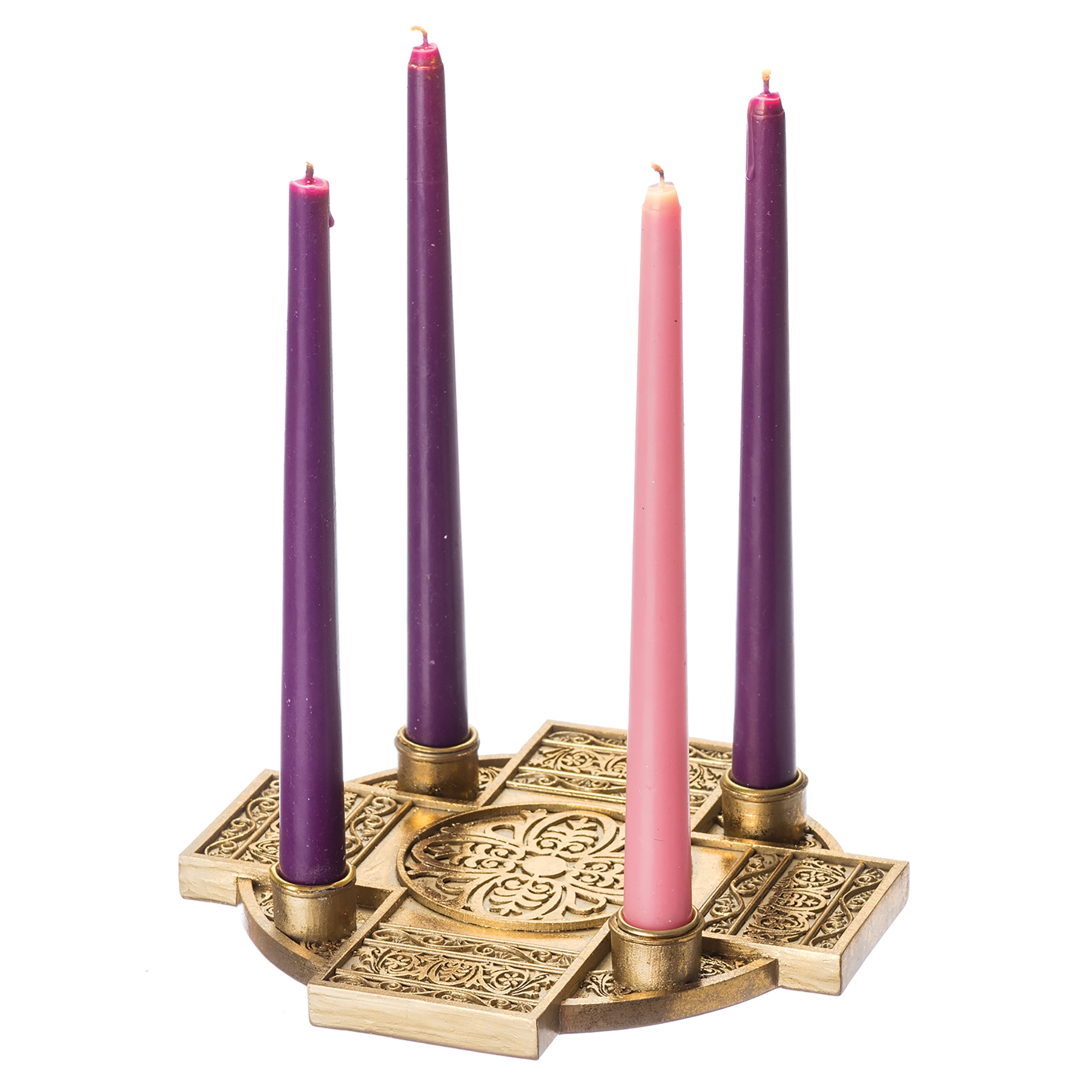 GOLD CROSS CANDLE HOLDER EWTN Religious Catalogue