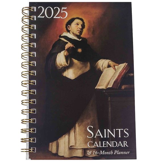 16-MONTH SAINTS CALENDAR & DAILY PLANNER 2025 | EWTN
