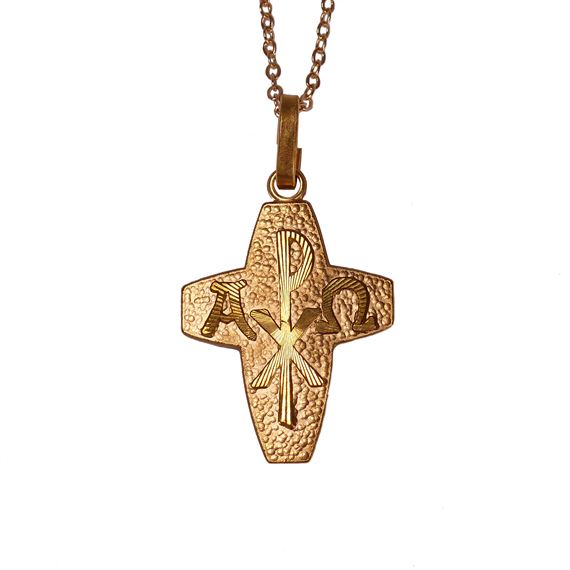 Chi Rho Cross Necklace Ewtn Religious Catalogue - Chi Rho Pendant Gold Chi Rho Cross Necklace Ewtn Religious Catalogue - Chi Rho Pendant Gold