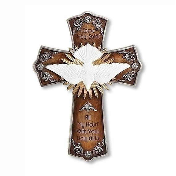 GILDED DOVE CONFIRMATION WALL CROSS EWTN Religious Catalogue