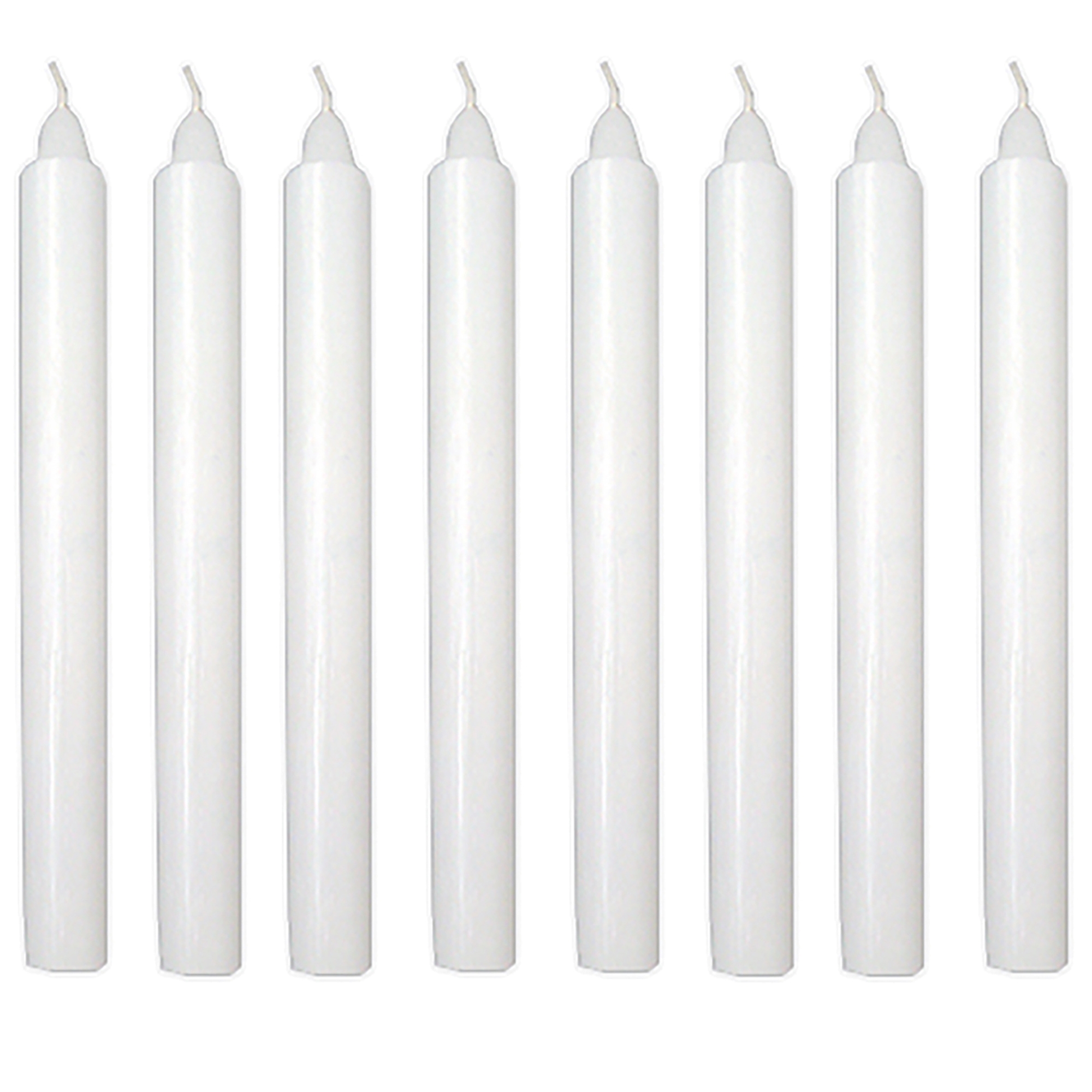 PACKAGE OF EIGHT WHITE TAPER CANDLES EWTN Religious Catalogue