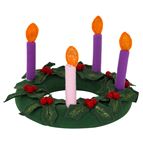CHILDREN'S FELT ADVENT WREATH