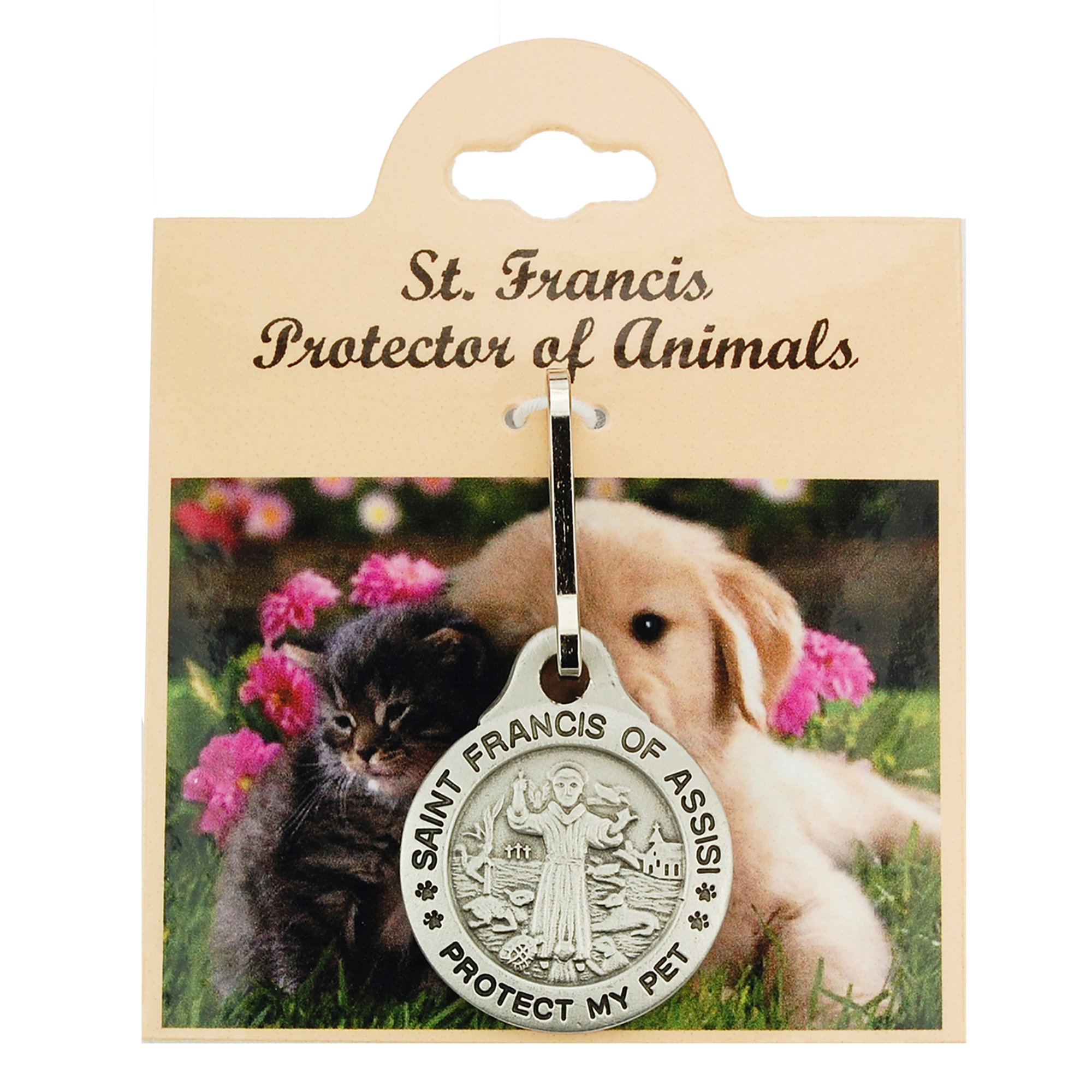 ST. FRANCIS PET MEDAL (LARGE) EWTN Religious Catalogue