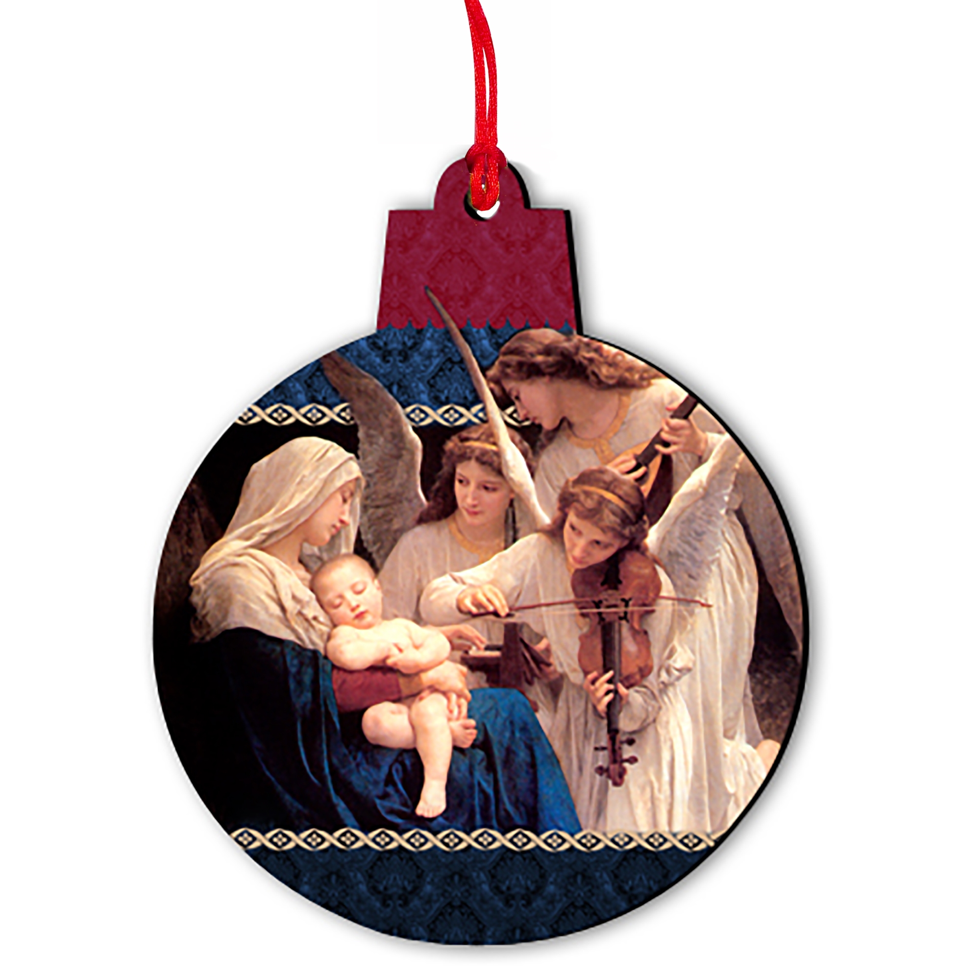 SONG OF THE ANGELS WOOD ORNAMENT (MINI) EWTN Religious Catalogue