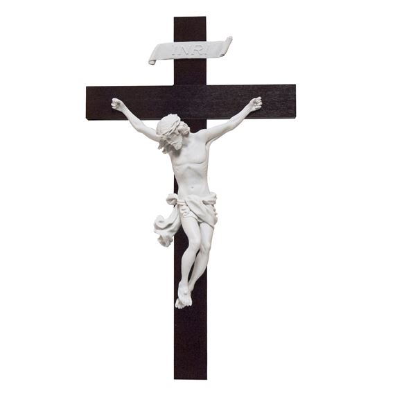 Wood Cross Crucifix Wall Cross Statue Figurine Baroque Crucifixion Catholic Jésus Ornement De Bureau Décoration Chrétienne Décoration