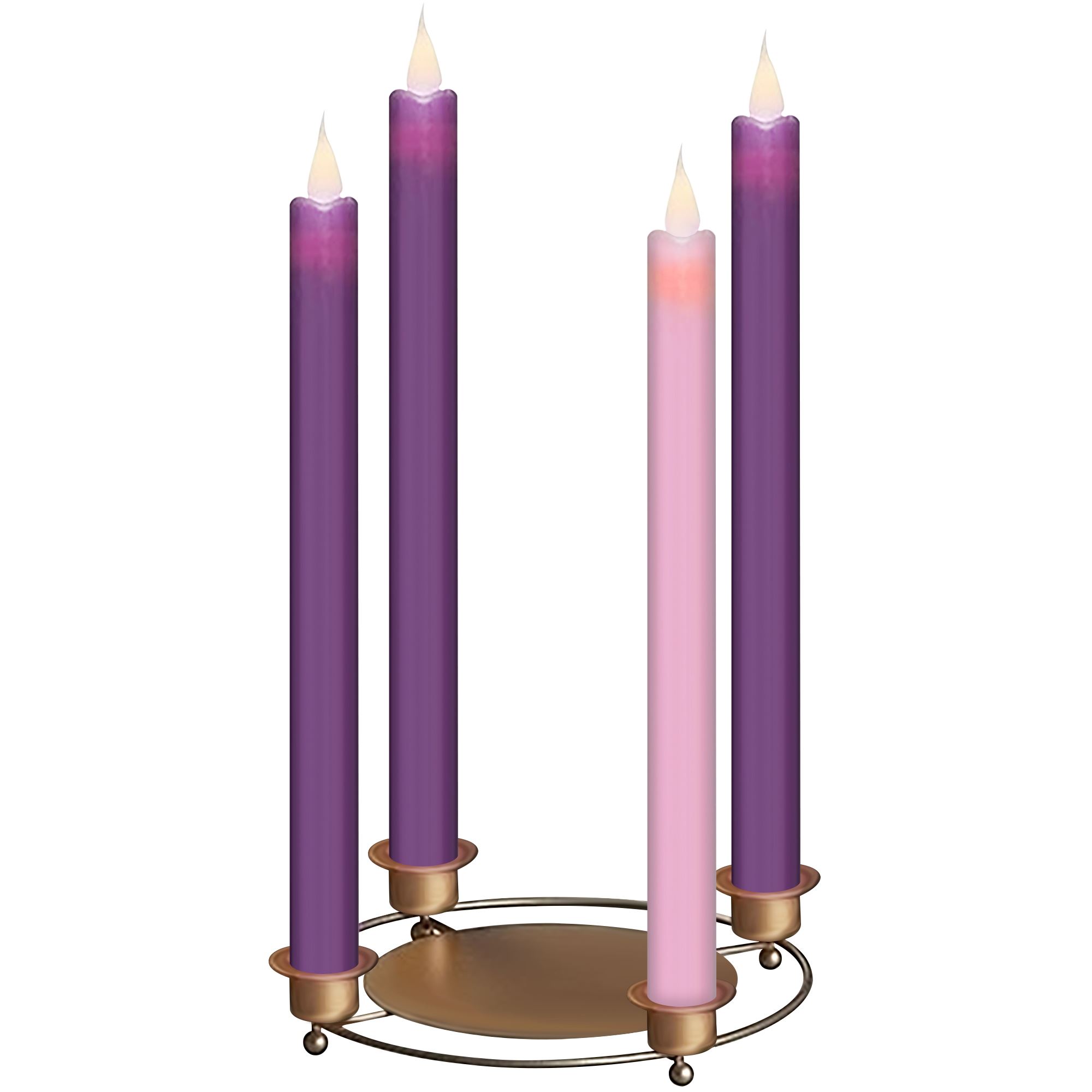 ADVENT TAPER CANDLE HOLDER METAL EWTN Religious Catalogue
