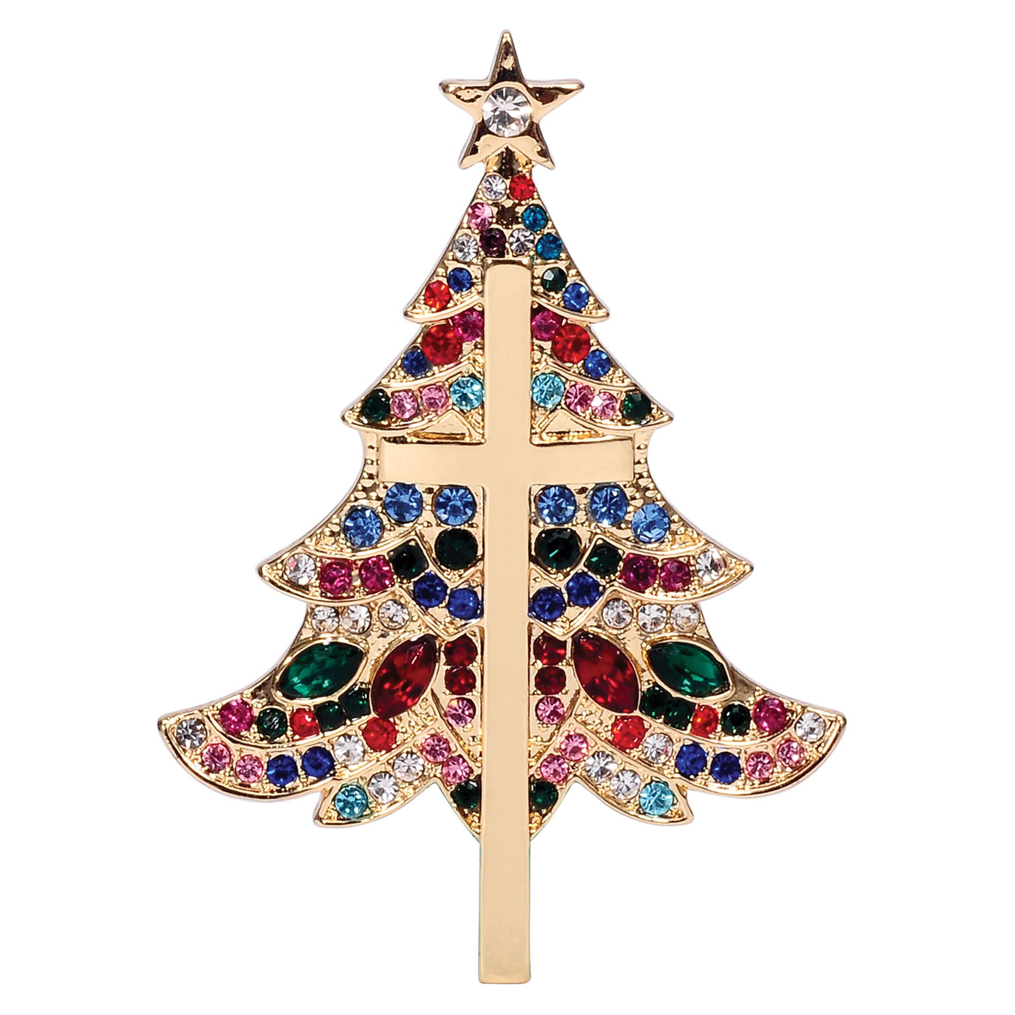 CHRISTMAS TREE CROSS PIN EWTN Religious Catalogue