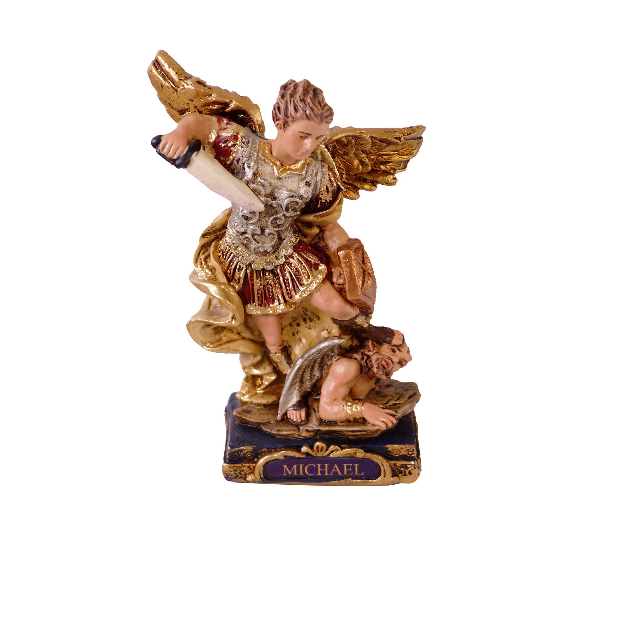 SAINT MICHAEL STATUE 5 1/2" EWTN Religious Catalogue