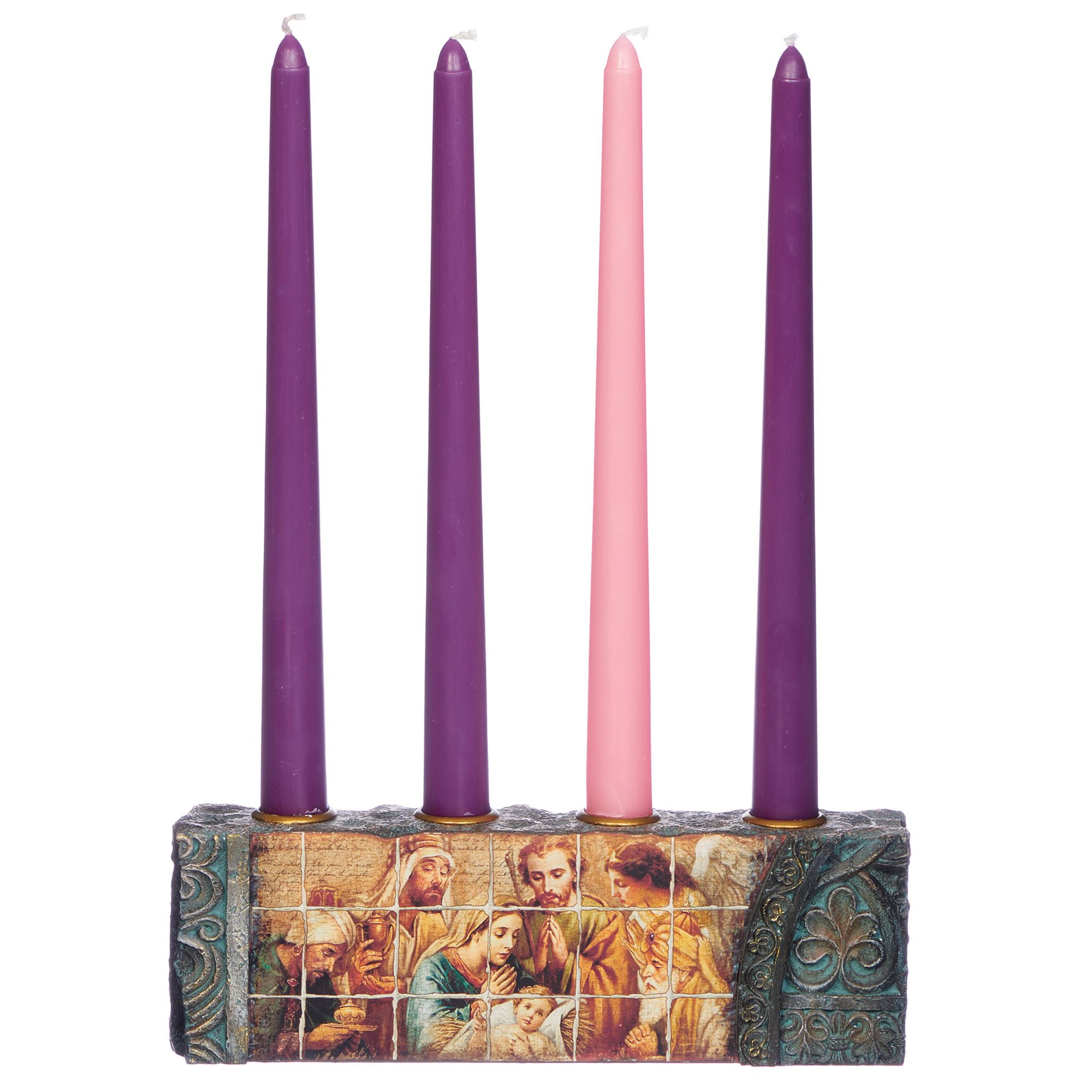 NATIVITY GICLEE CANDLE HOLDER EWTN Religious Catalogue
