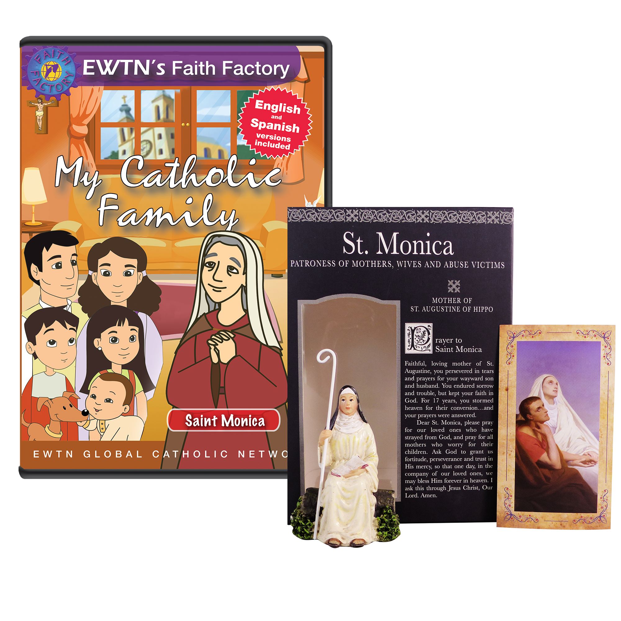 MY CATHOLIC FAMILY ST. MONICA DVD & GIFT SET EWTN Religious Catalogue