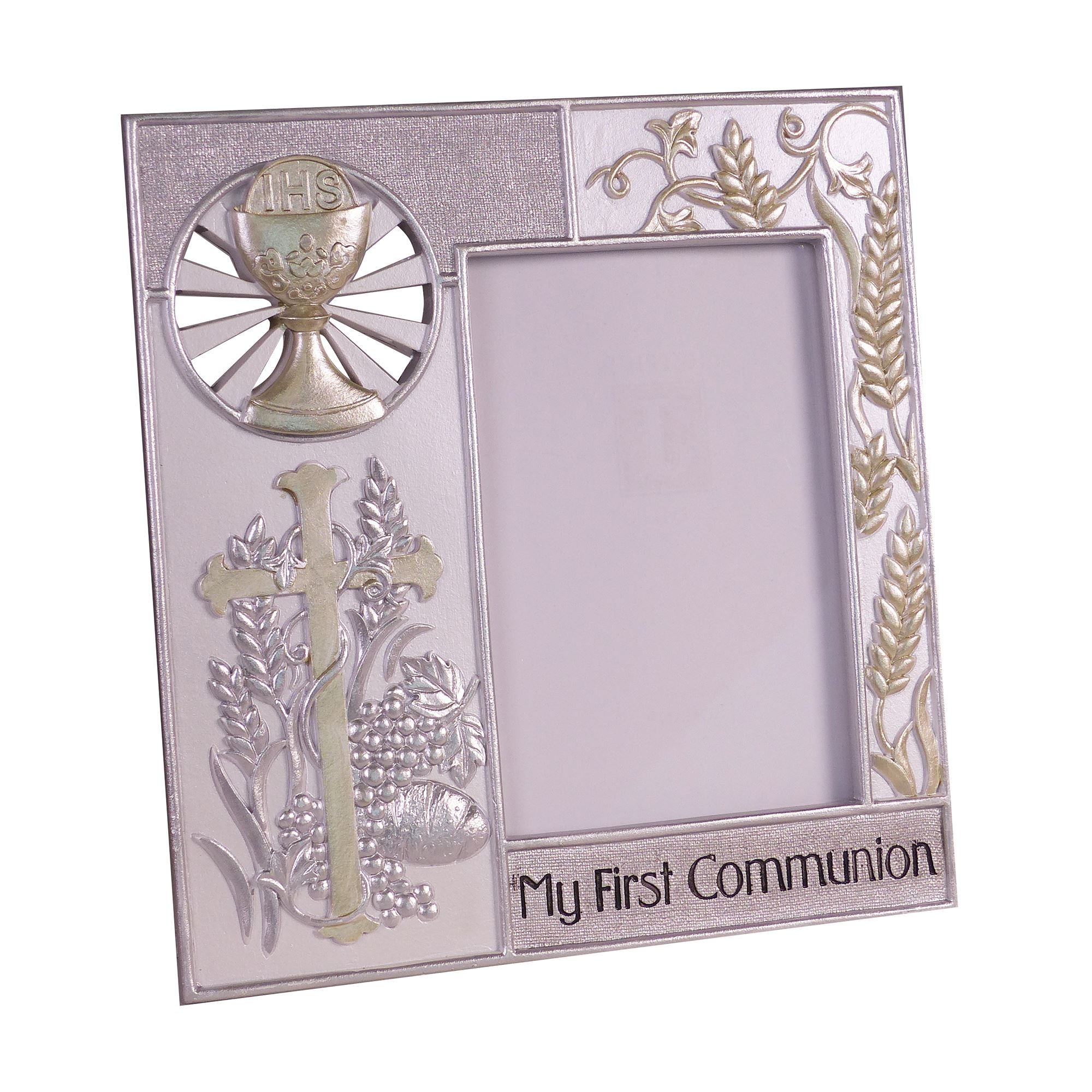 My First Communion Silver & Gold Picture Frame