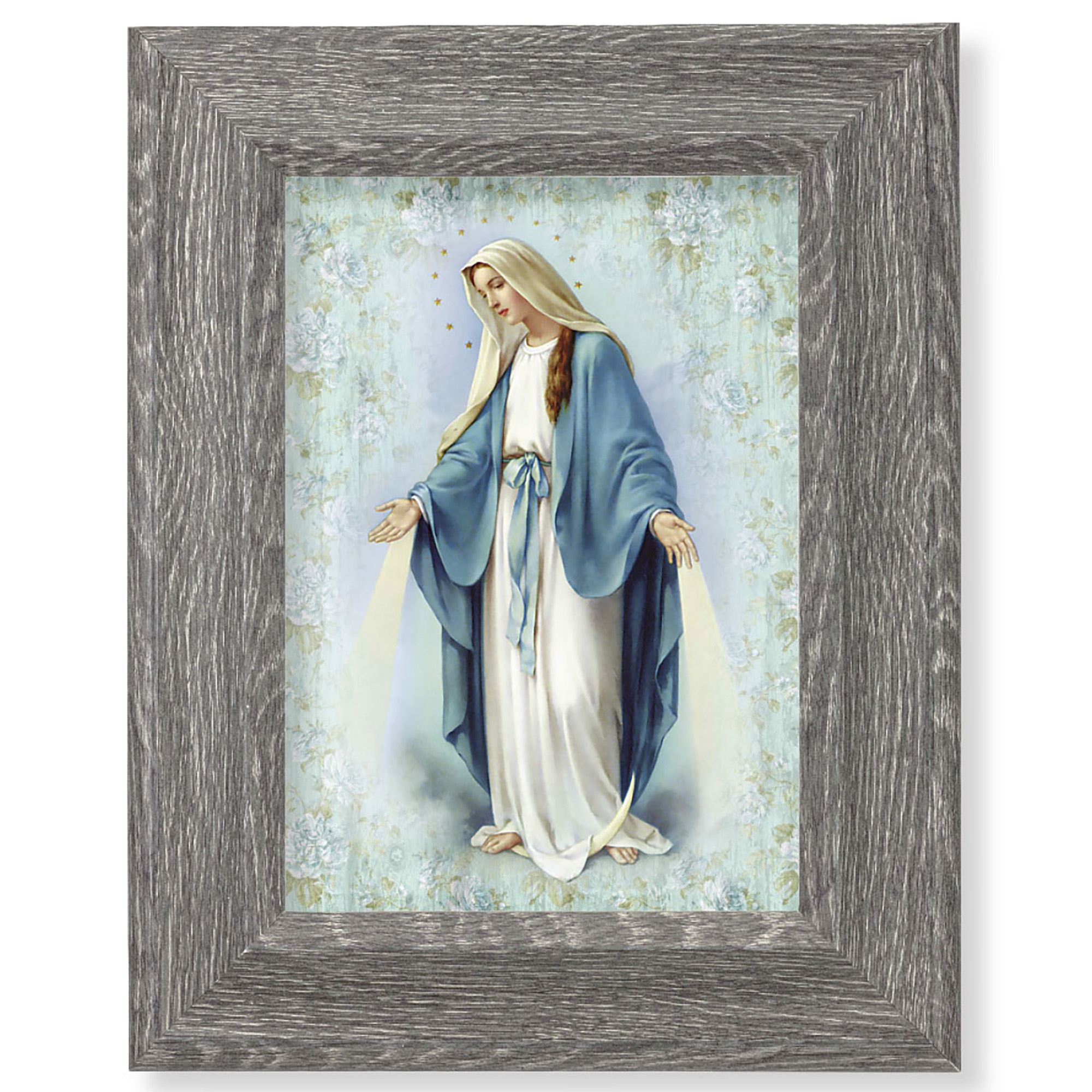 OUR LADY OF GRACE FRAMED ART 7 1/2" X 9 1/2" EWTN Religious Catalogue