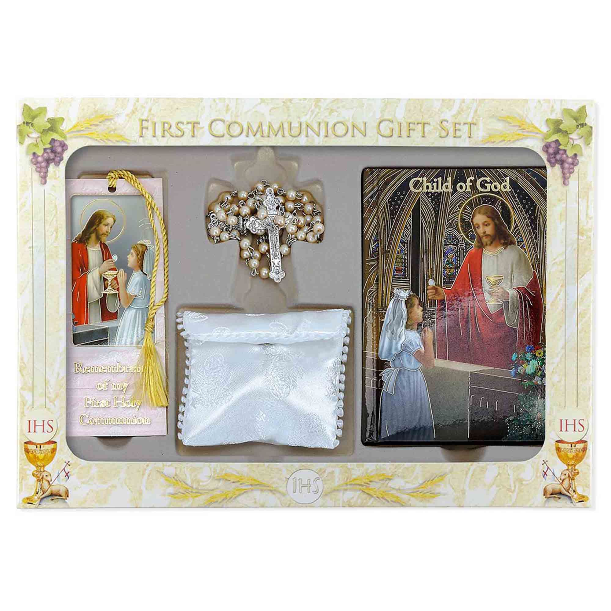 DELUXE FIRST COMMUNION GIFT SET GIRL'S EWTN Religious Catalogue