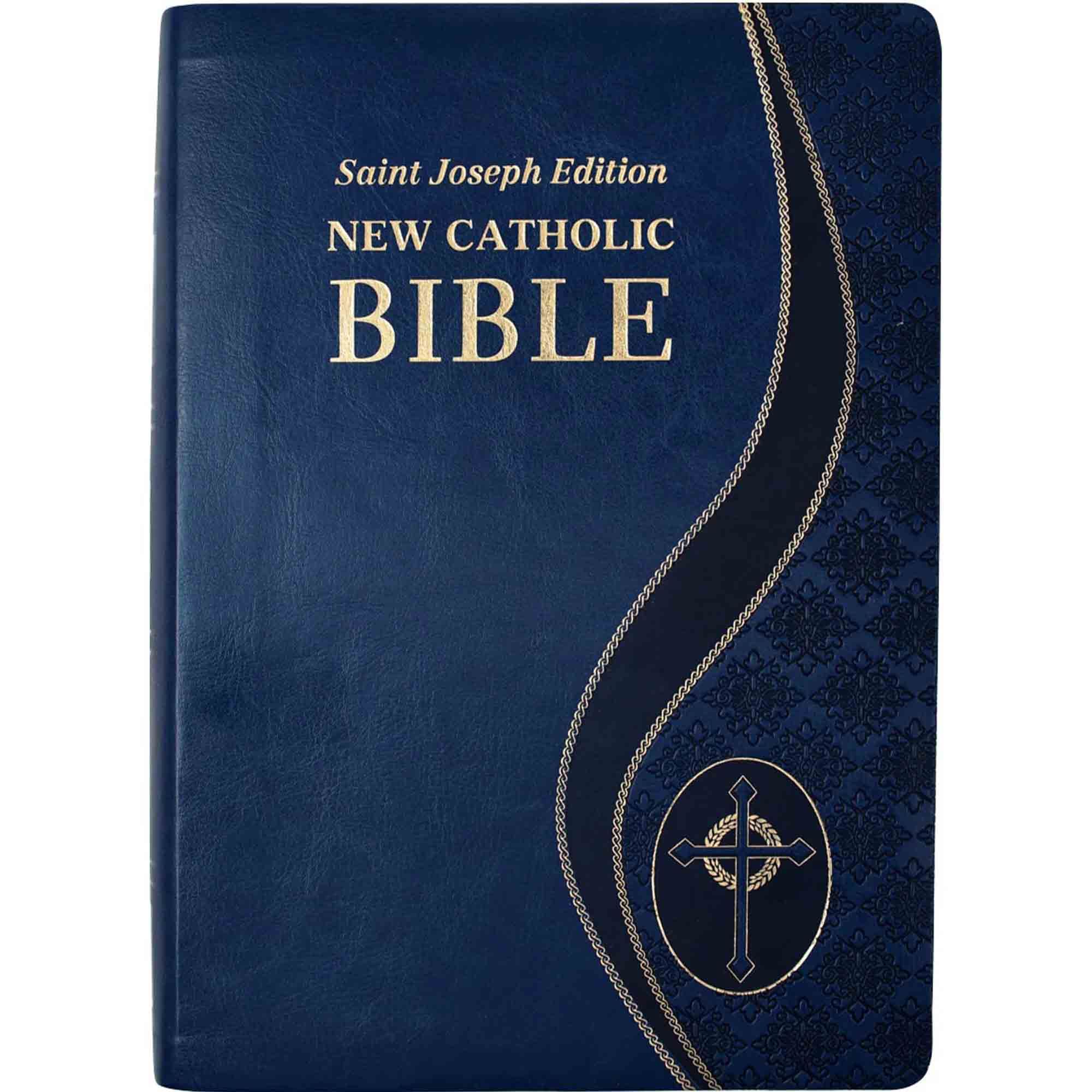 ST. JOSEPH EDITION NEW CATHOLIC BIBLE BLUE (GIANT TYPE) EWTN