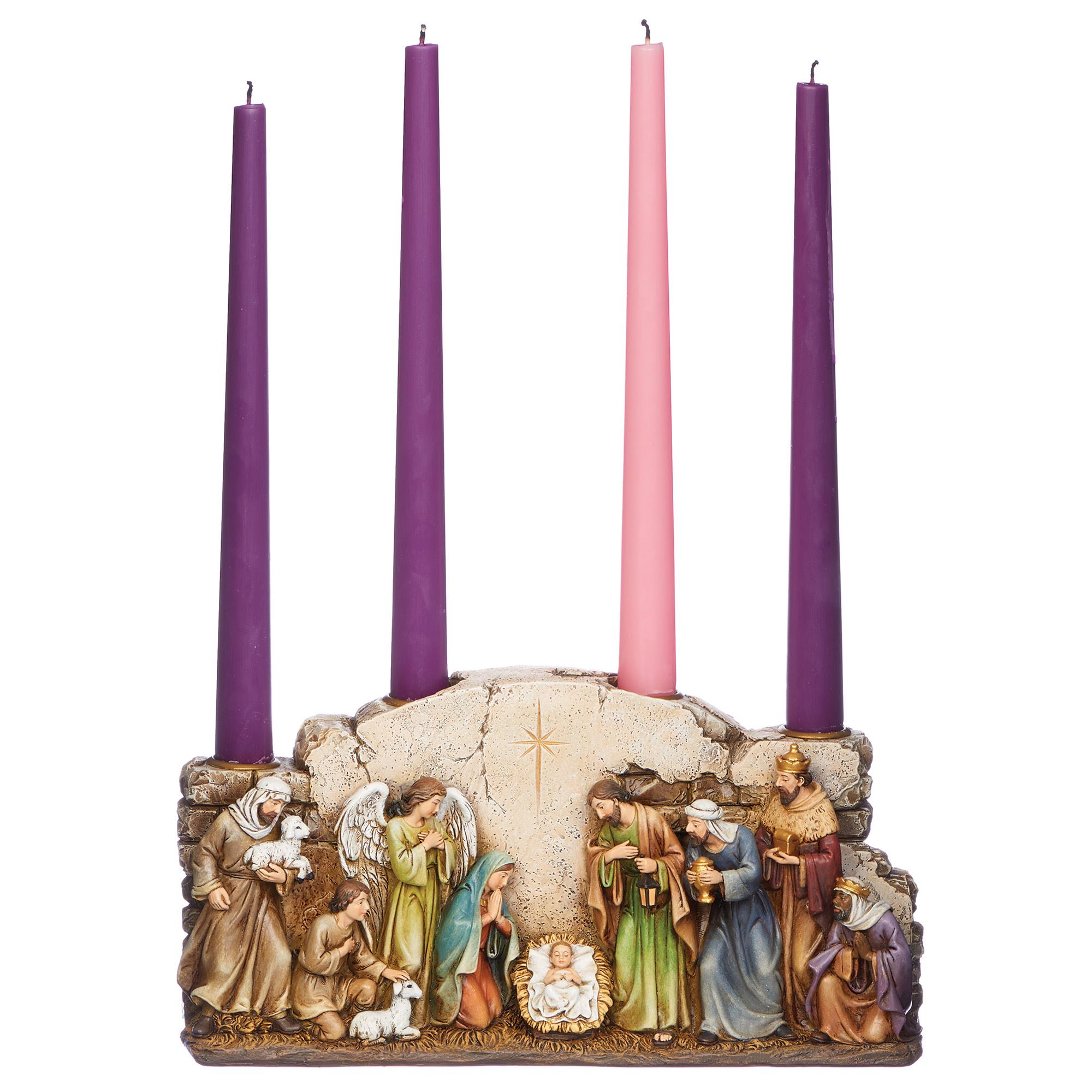 NATIVITY SCENE CANDLE HOLDER EWTN Religious Catalogue