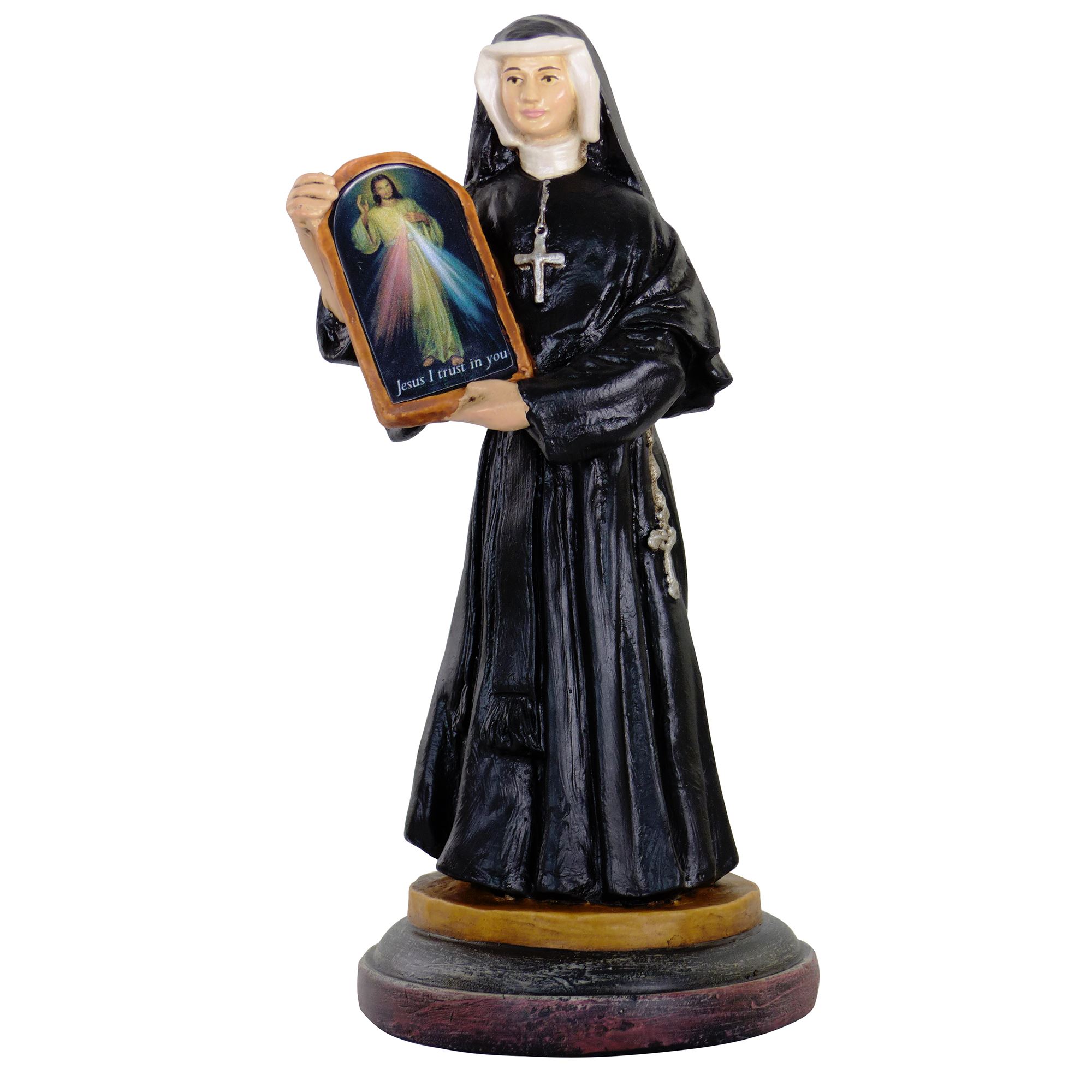 ST. FAUSTINA STATUE 7 3/4" EWTN Religious Catalogue