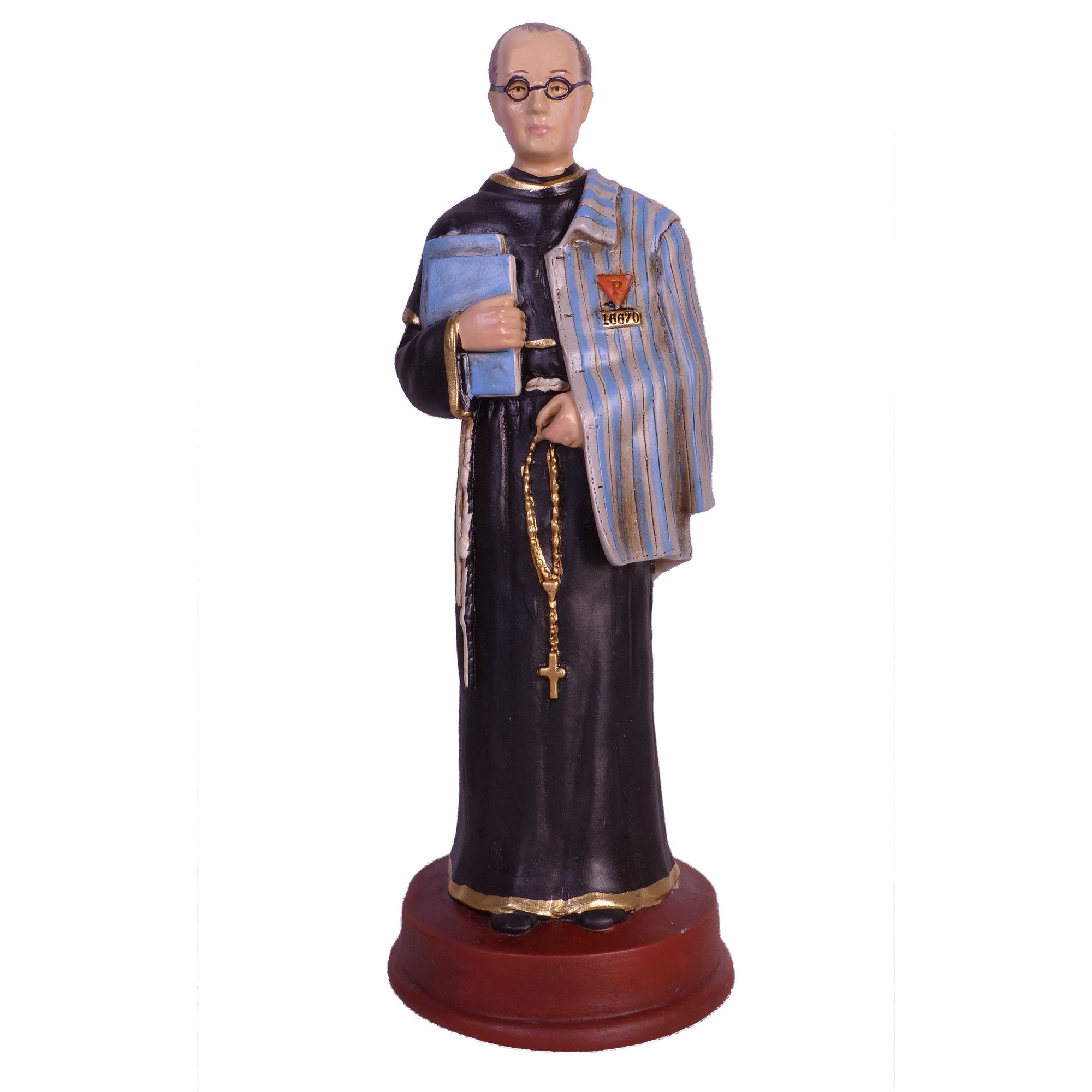 ST. MAXIMILIAN KOLBE STATUE 8 1/2" EWTN Religious Catalogue