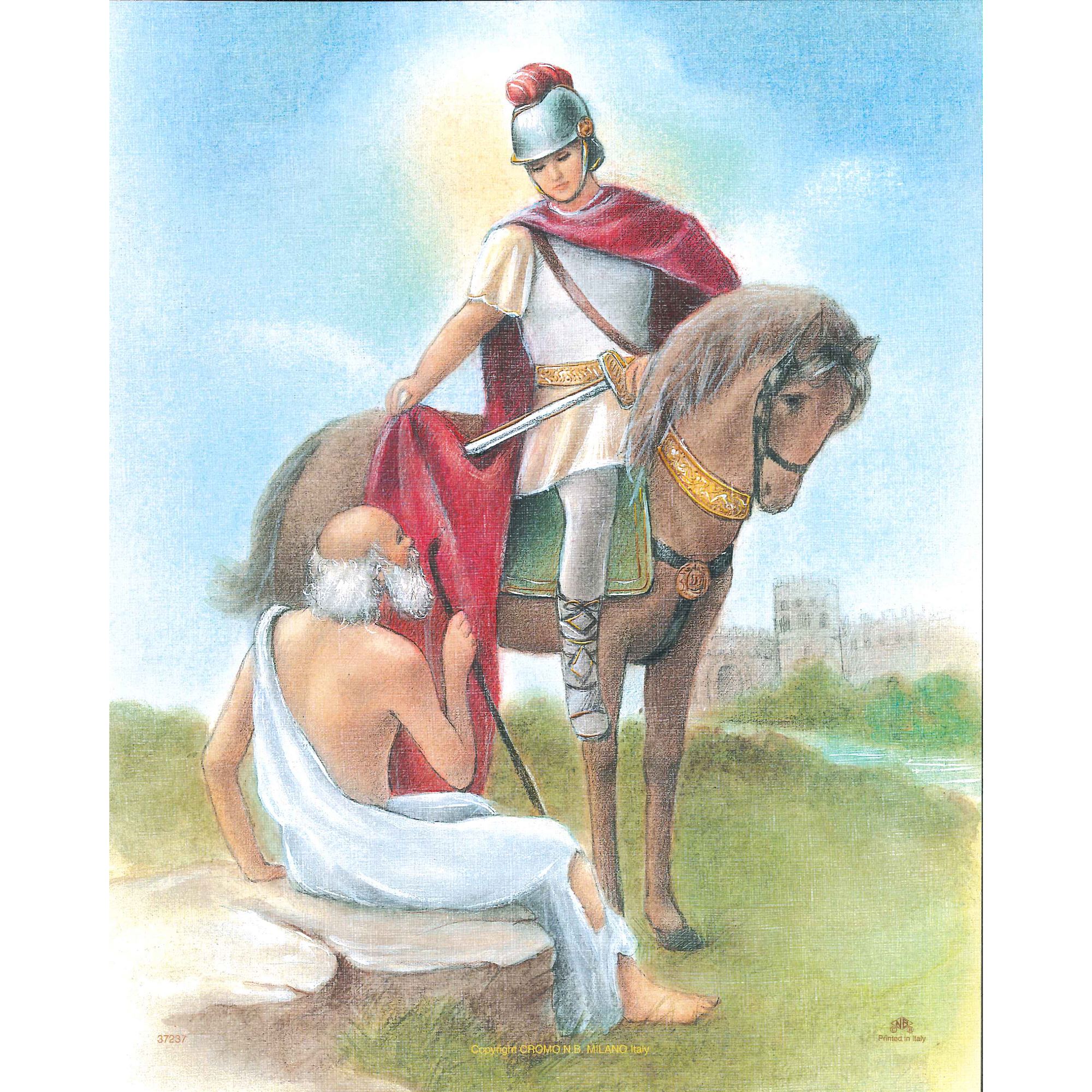 ST. MARTIN OF TOURS UNFRAMED PRINT 8 X 10 EWTN Religious Catalogue