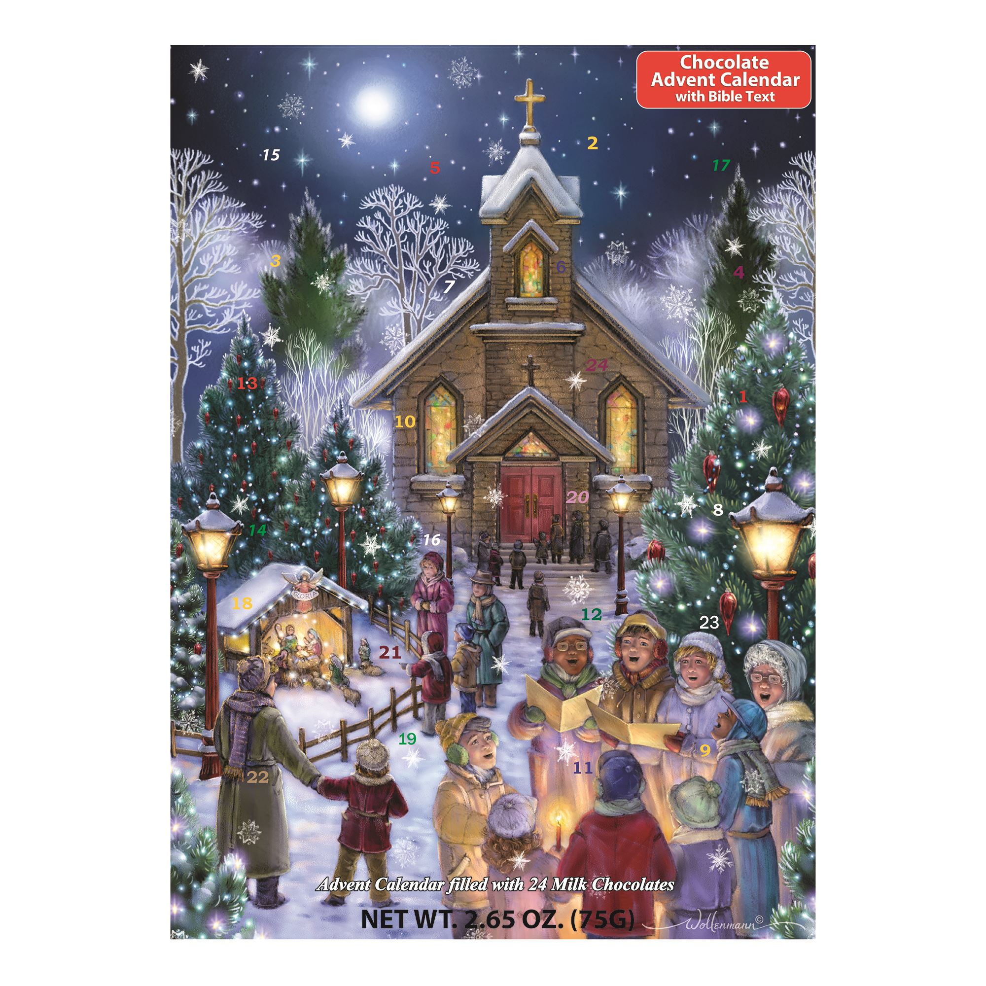 CHRISTMAS EVE ADVENT CALENDAR WITH CHOCOLATES EWTN Religious Catalogue