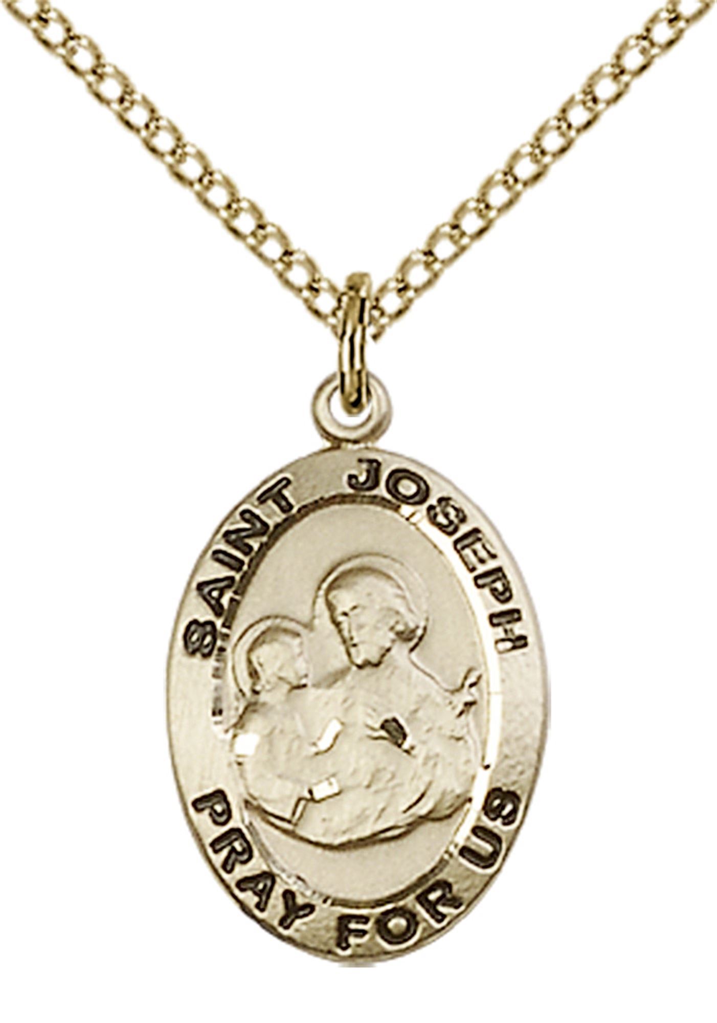 St joseph necklace gold Clearance
