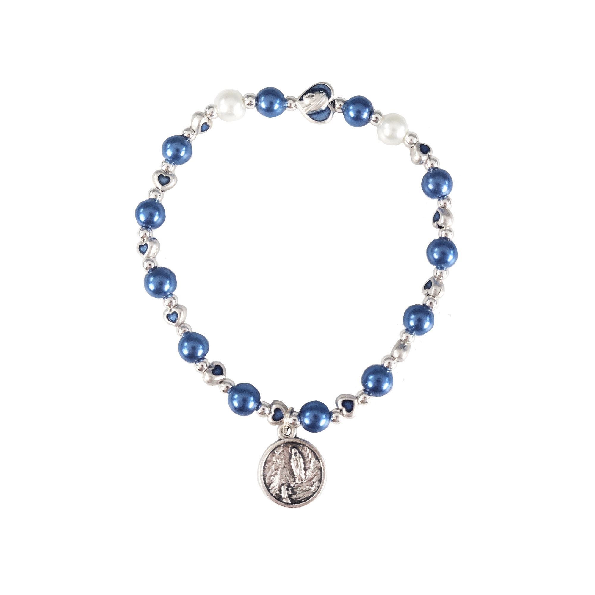 BLUE LOURDES STRETCH BRACELET EWTN Religious Catalogue