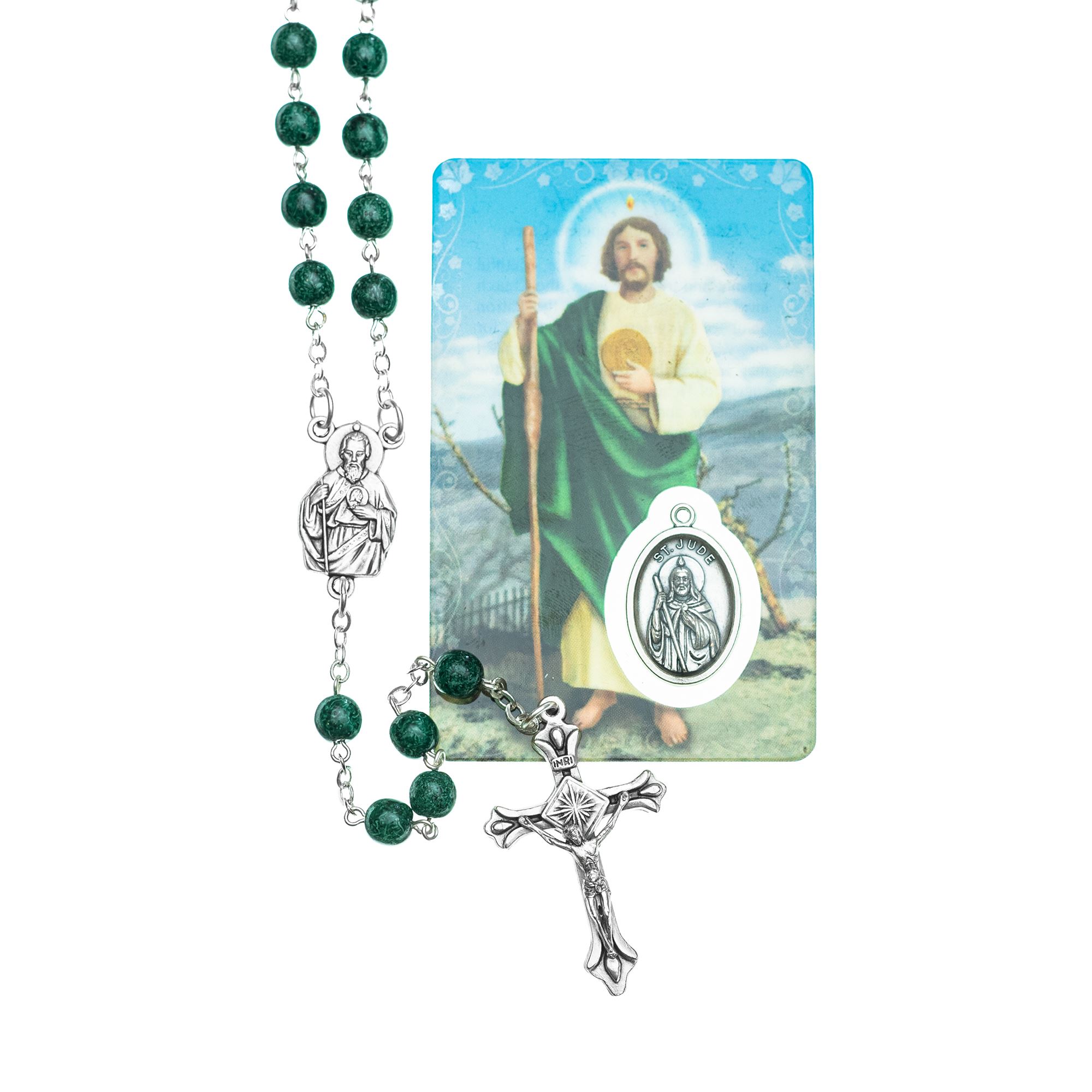ST. JUDE ROSARY AND HOLY CARD WITH MEDAL EWTN Religious Catalogue