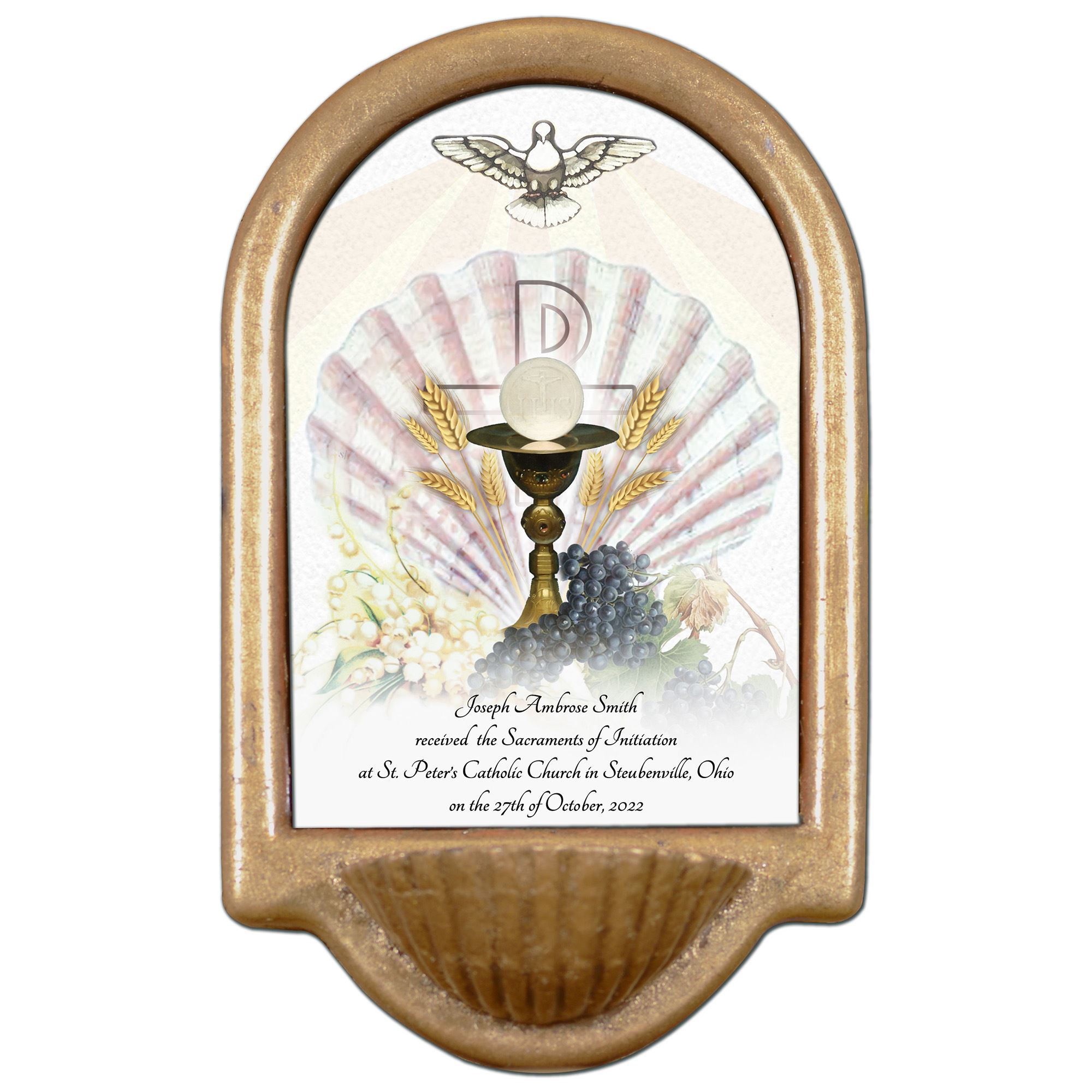 PERSONALIZED HOLY WATER FONT RCIA WITH EUCHARIST EWTN Religious