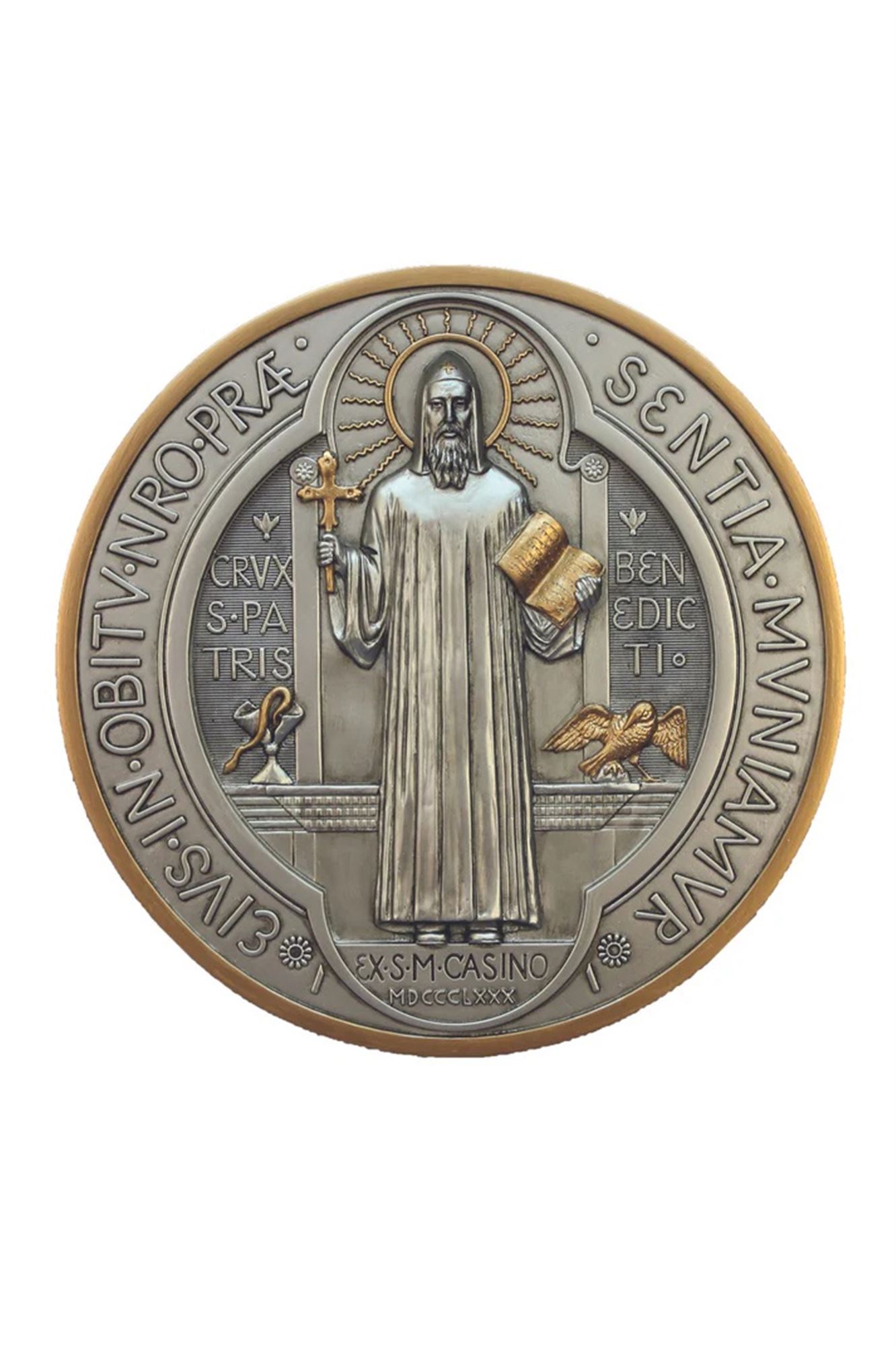 ST. BENEDICT WALL PLAQUE 7" EWTN Religious Catalogue