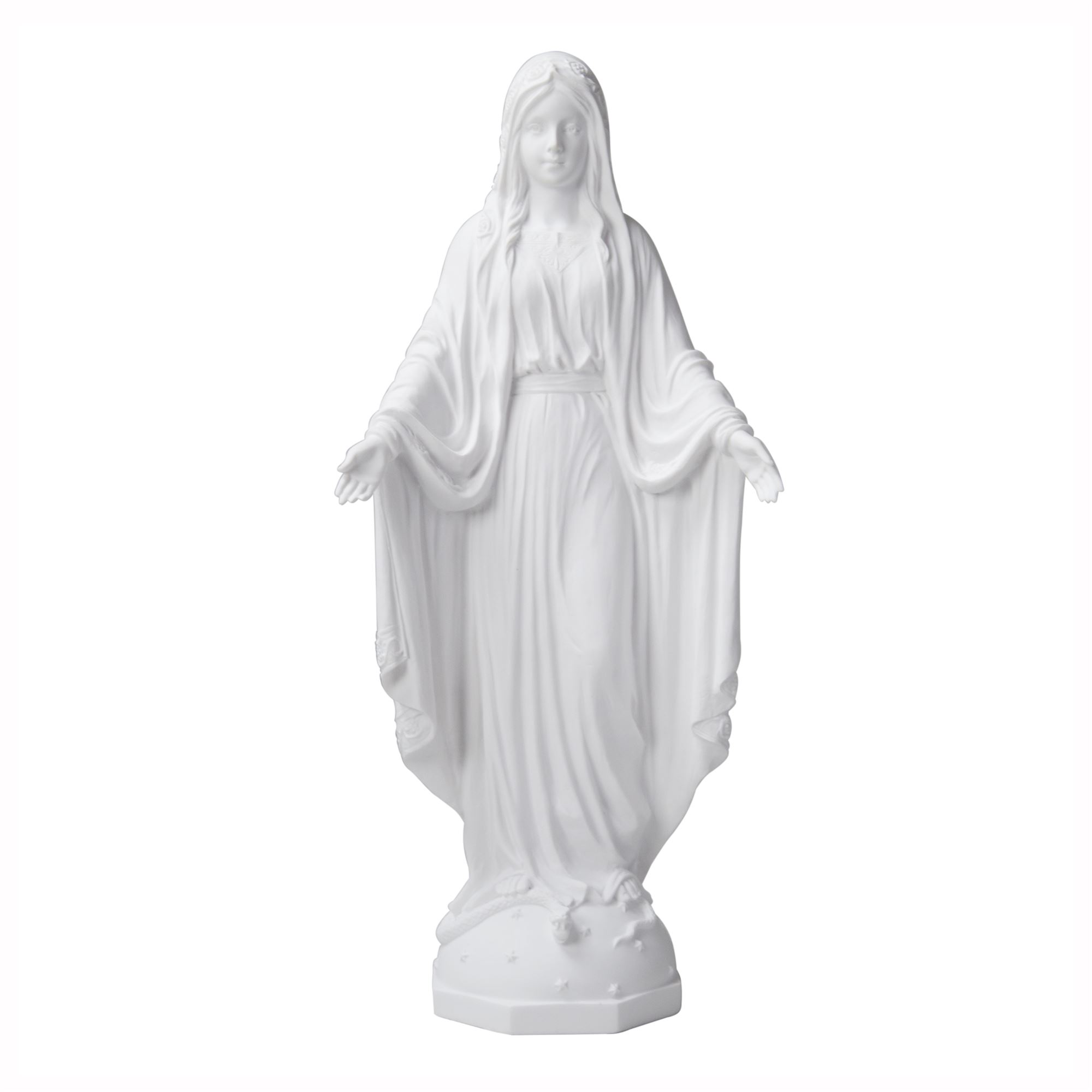 OUR LADY OF GRACE SOLID WHITE 10" EWTN Religious Catalogue