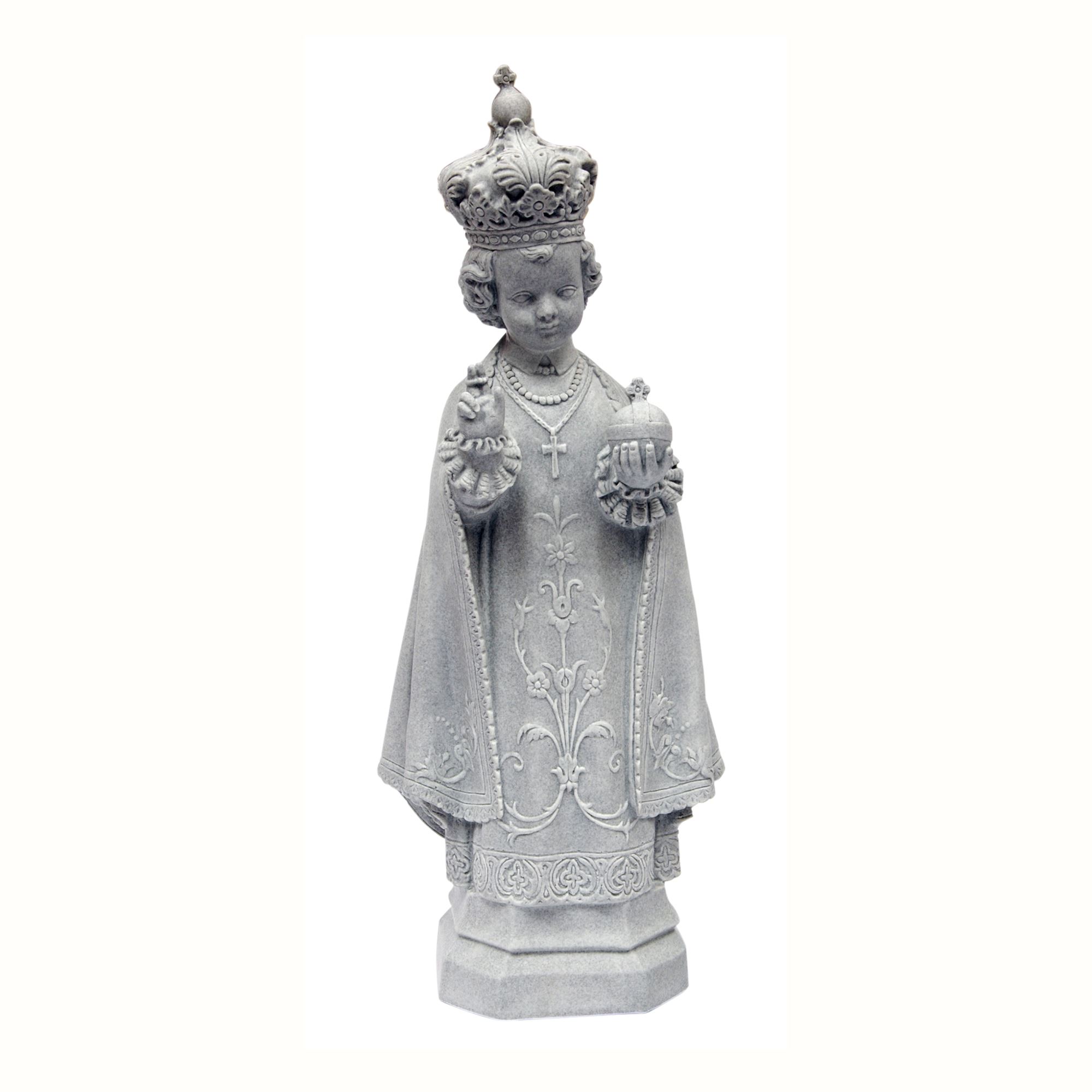 INFANT OF PRAGUE OUTDOOR STATUE 24" GRAY EWTN Religious Catalogue