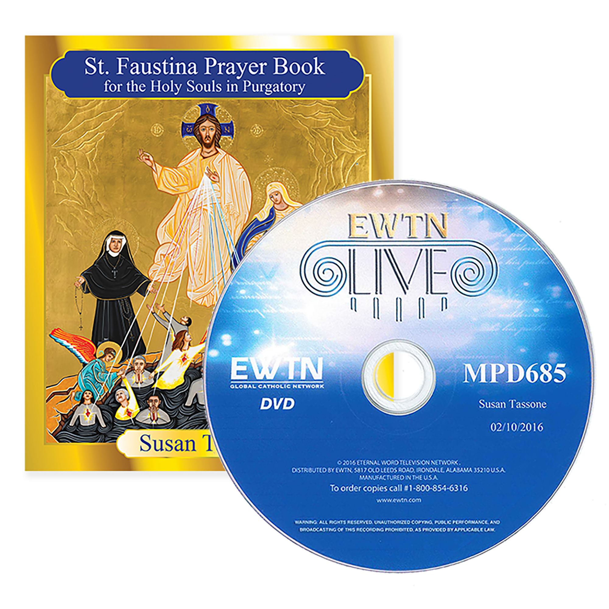 St. Faustina Prayer Book for Holy Souls & Free DVD