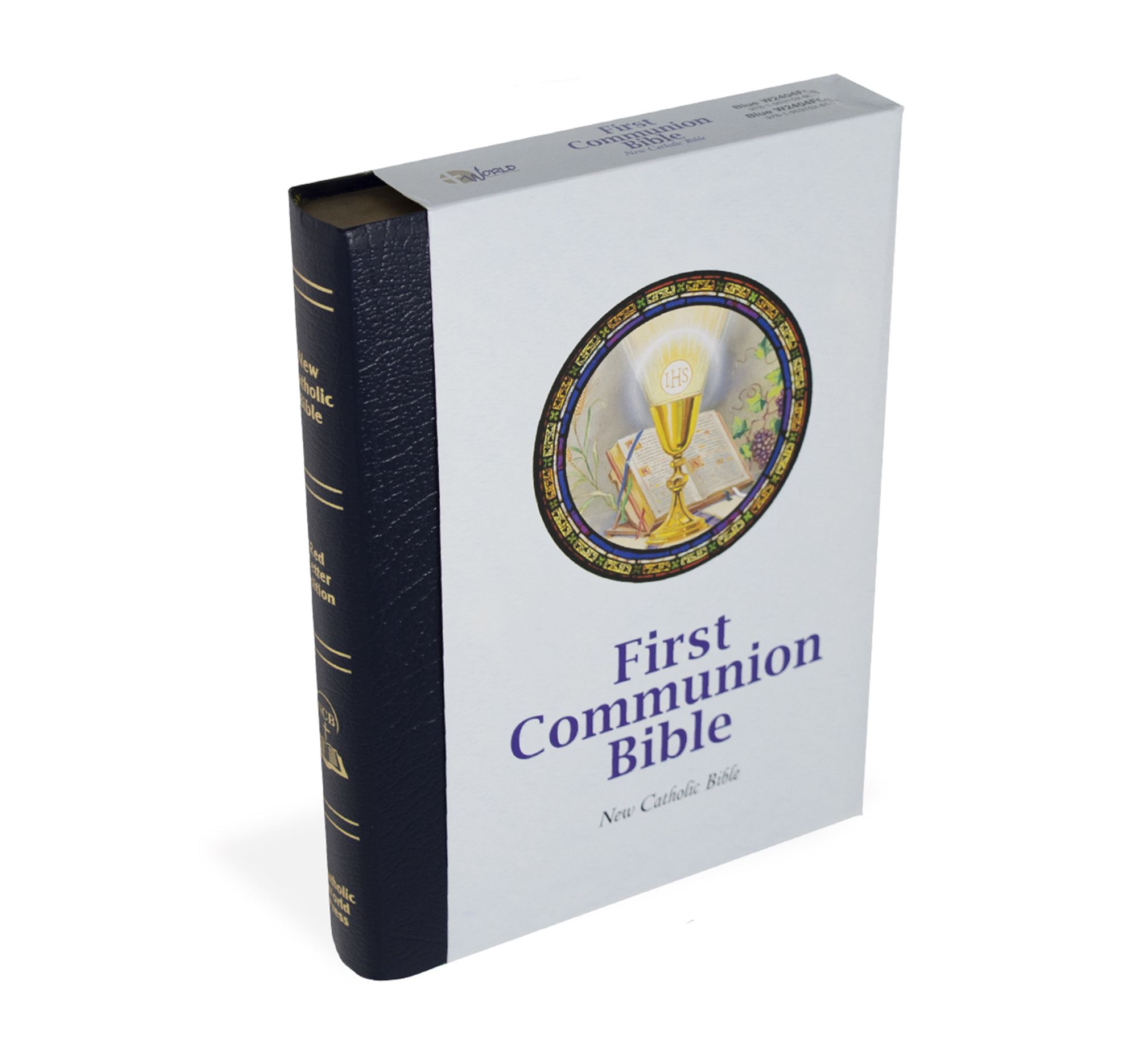 FIRST COMMUNION BIBLE NAVY BLUE EWTN Religious Catalogue