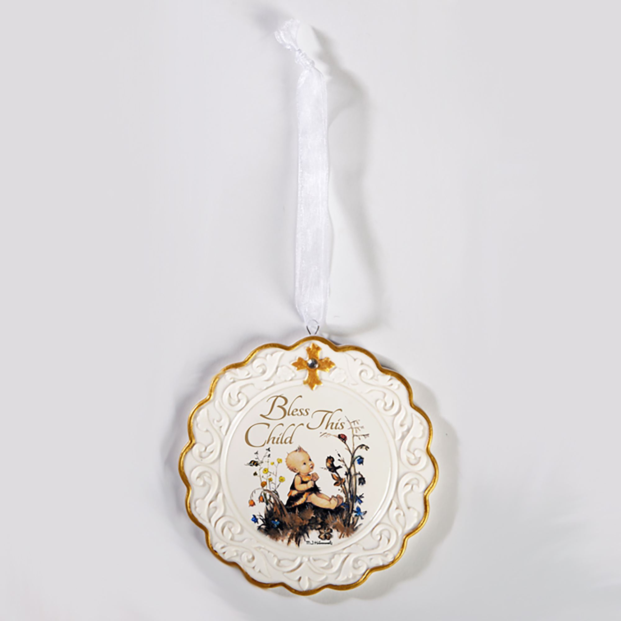 BLESS THIS CHILD PORCELAIN CRIB MEDAL EWTN Religious Catalogue