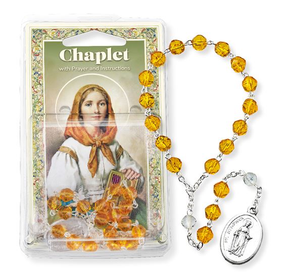 ST. DYMPHNA GLASS BEAD CHAPLET