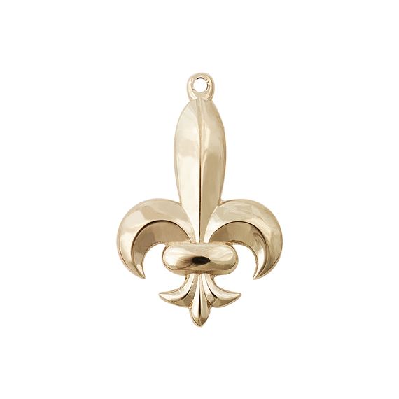 STERLING SILVER FLEUR DE LIS MEDAL