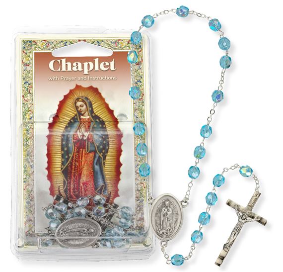 OUR LADY OF GUADALUPE GLASS BEAD CHAPLET