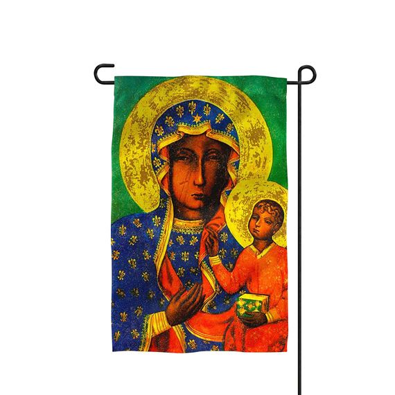 OUR LADY OF CZESTOCHOWA GARDEN FLAG