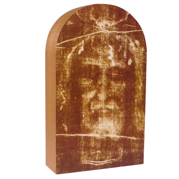 SHROUD OF TURIN ARCHED ICON BLOCK - 3 X 5