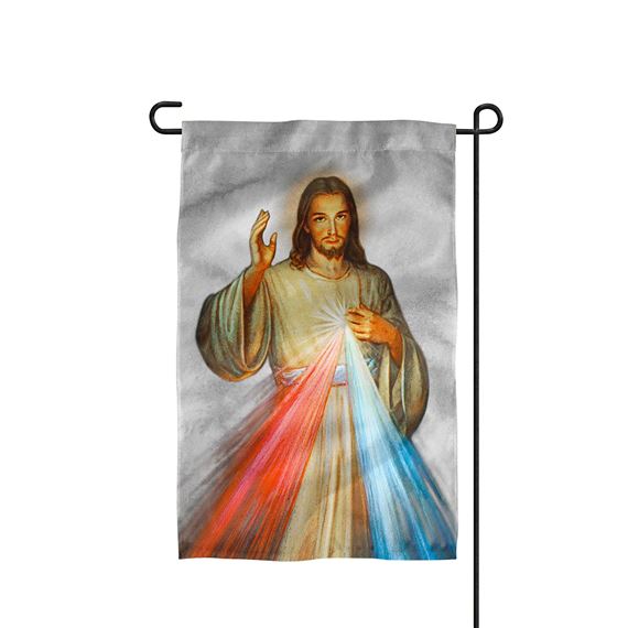 DIVINE MERCY GARDEN FLAG