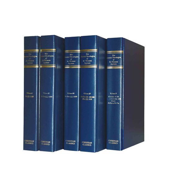 SUMMA THEOLOGICA 5 VOLUME HARDCOVER EDITION
