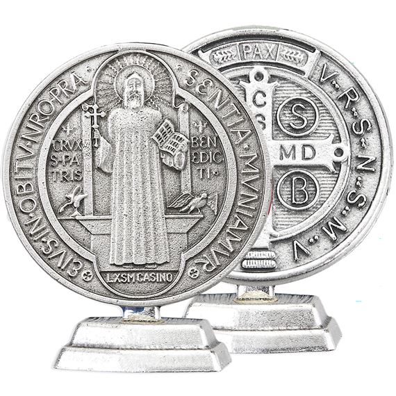 STANDING ST. BENEDICT MEDAL