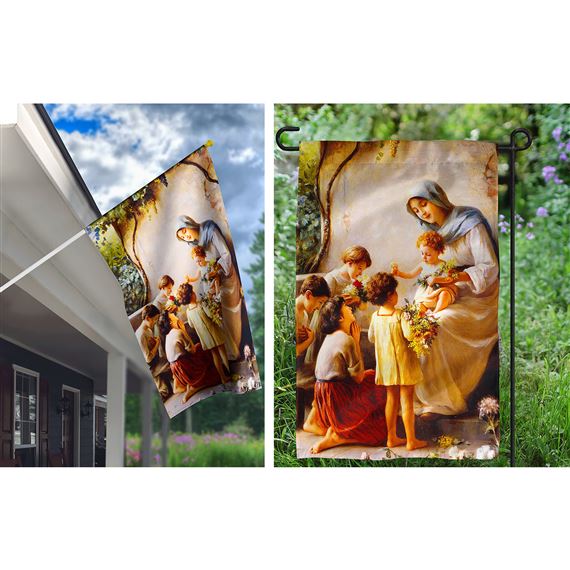 MARY AND THE CHILDREN FLAG SET